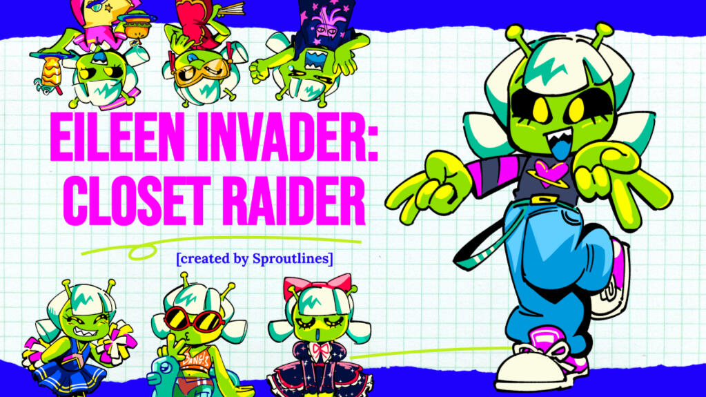 Eileen Invader, a fashionable alien!